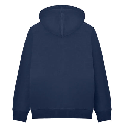 Navy - Back - Lambretta Mens AW24 Contrast Target Hoodie