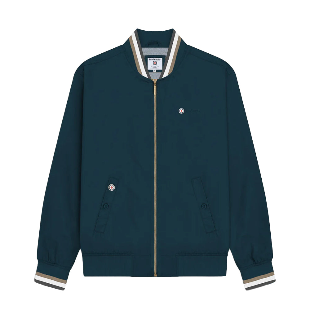 Dark Navy - Front - Lambretta Mens Monkey Triple Tipped Jacket