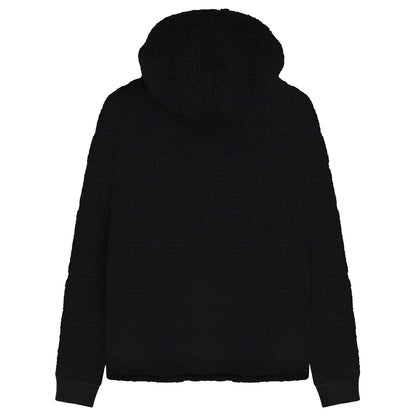 Black - Back - Lambretta Mens Borg Hoodie