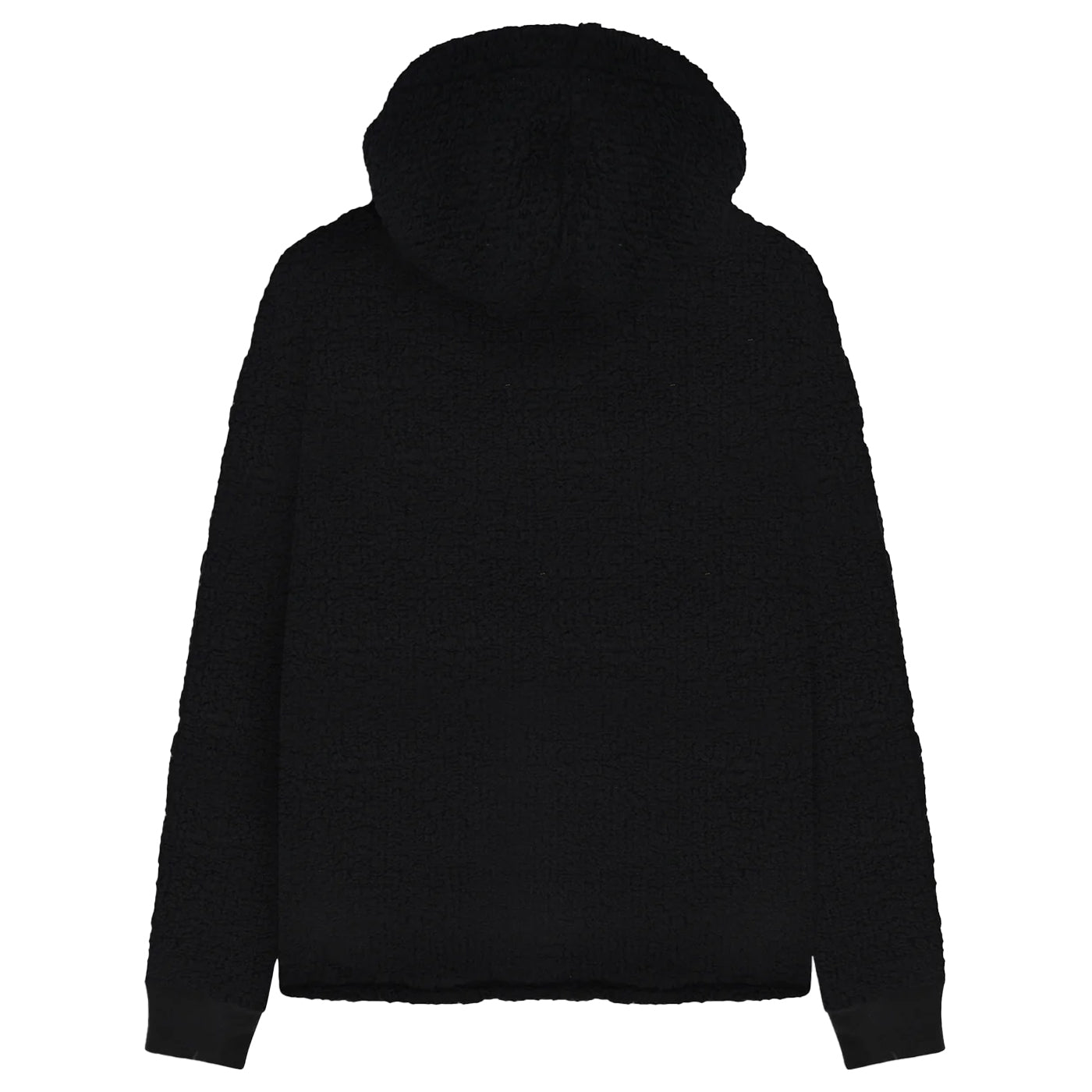 Black - Back - Lambretta Mens Borg Hoodie