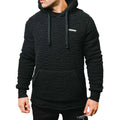 Black - Side - Lambretta Mens Borg Hoodie