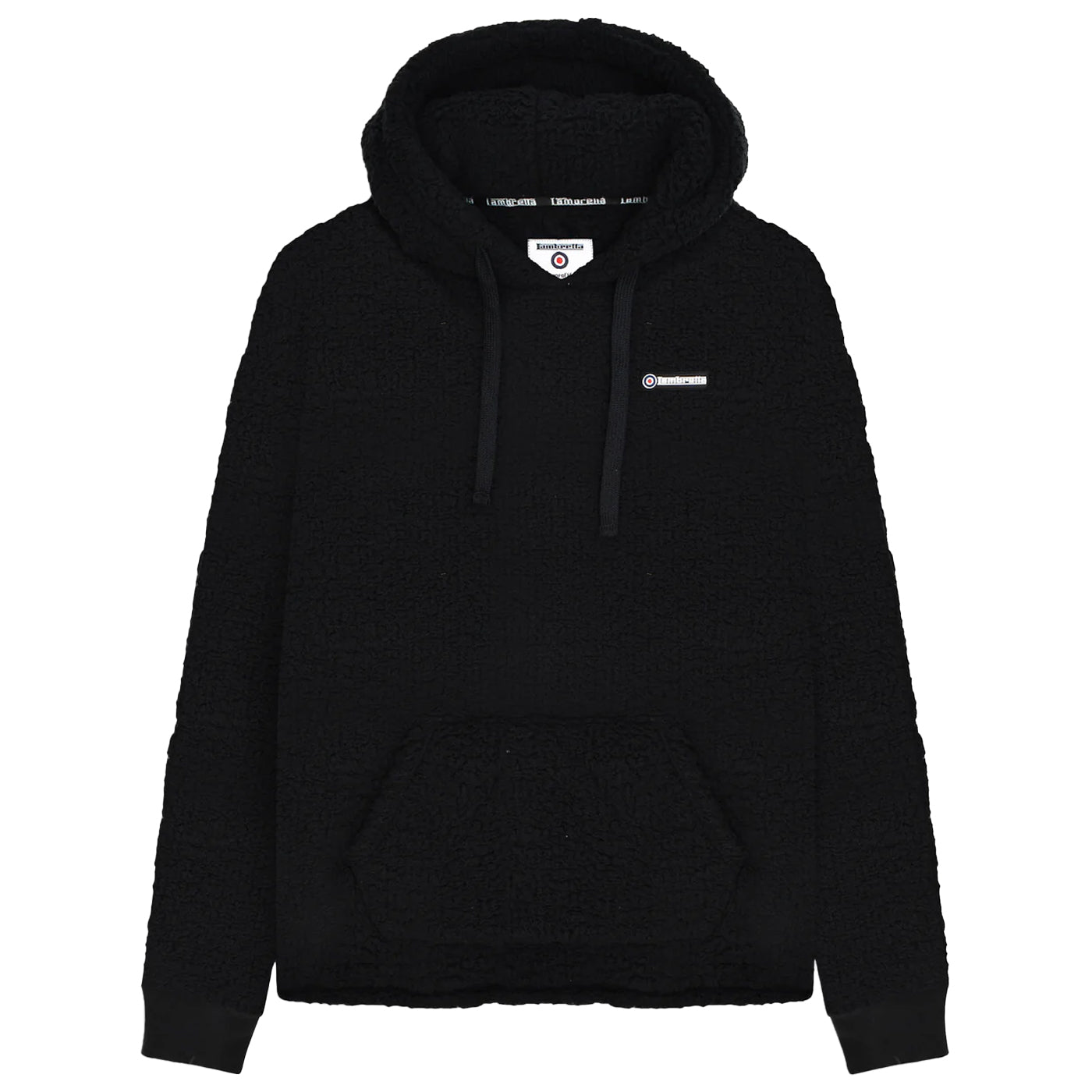 Black - Front - Lambretta Mens Borg Hoodie