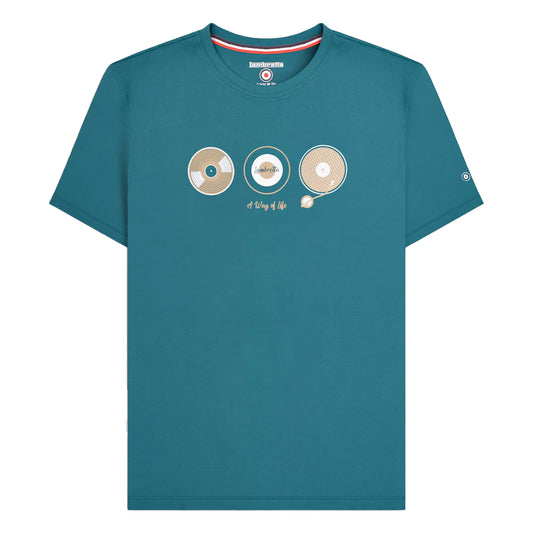 Gulf Coast - Front - Lambretta Mens A Way Of Life Vinyl Record T-Shirt