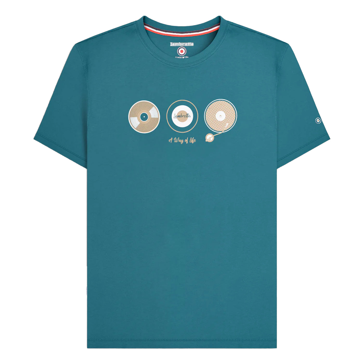 Gulf Coast - Front - Lambretta Mens A Way Of Life Vinyl Record T-Shirt