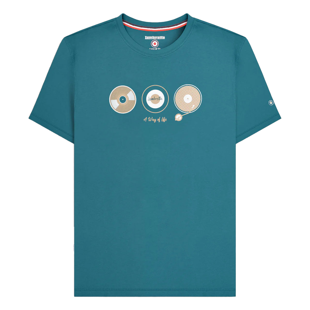 Gulf Coast - Front - Lambretta Mens A Way Of Life Vinyl Record T-Shirt