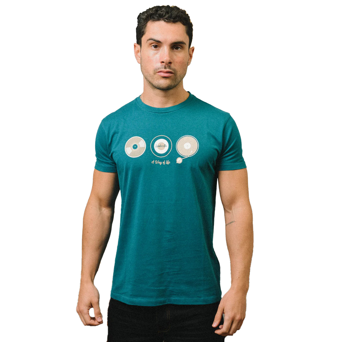Gulf Coast - Side - Lambretta Mens A Way Of Life Vinyl Record T-Shirt