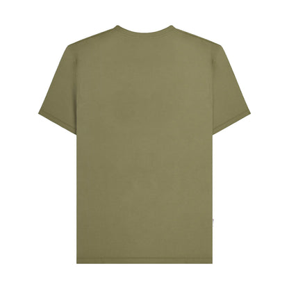 Khaki - Back - Lambretta Mens Target Quadrant Big & Tall T-Shirt