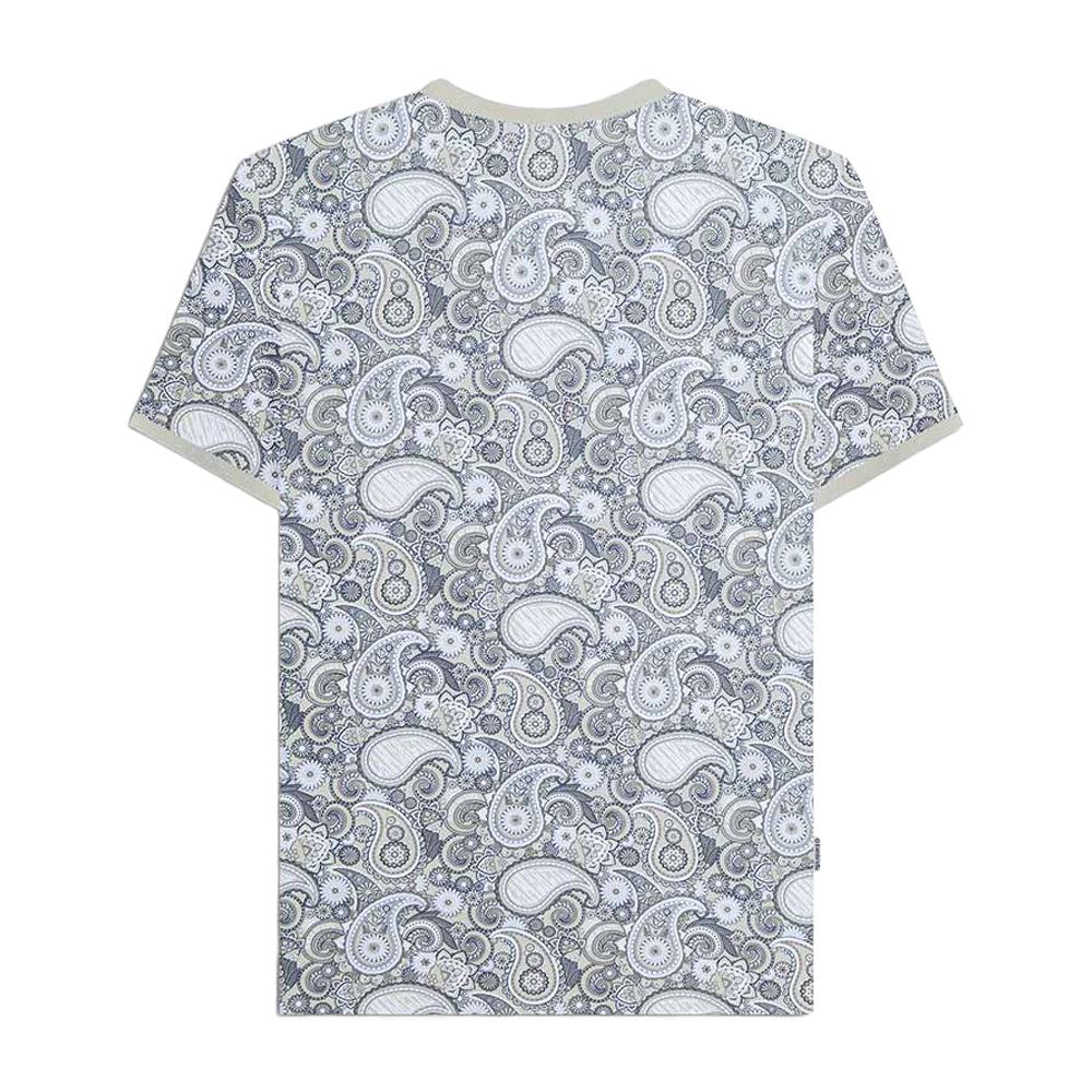 Desert Sage - Back - Lambretta Mens SS25 Paisley T-Shirt