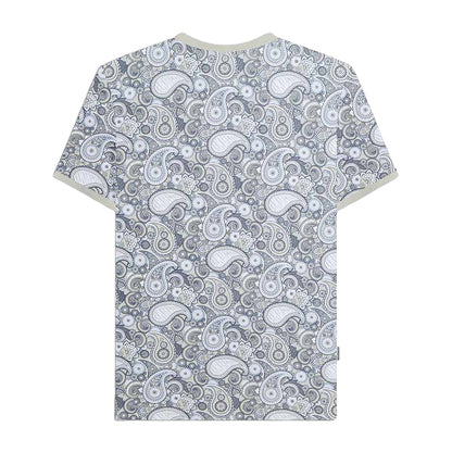 Desert Sage - Back - Lambretta Mens SS25 Paisley T-Shirt