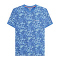 Dark Blue - Front - Lambretta Mens SS25 Paisley T-Shirt