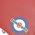 Burgundy-White - Side - Lambretta Unisex Adult Retro Bag