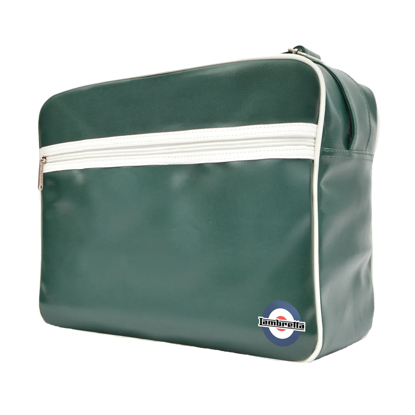 Dark Green-White - Back - Lambretta Unisex Adult Retro Bag