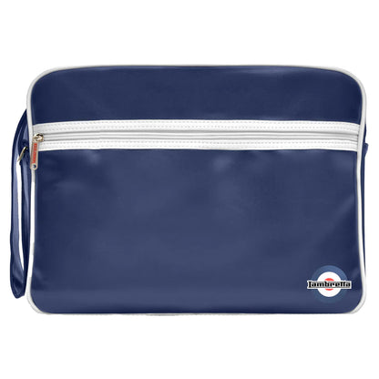 Navy-White - Front - Lambretta Unisex Adult Retro Bag