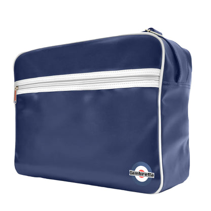 Navy-White - Back - Lambretta Unisex Adult Retro Bag