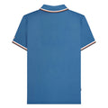 Dark Blue - Back - Lambretta Mens SS25 Triple Tipped Polo Shirt