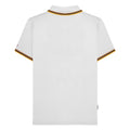 White-Gold - Back - Lambretta Mens SS25 Triple Tipped Polo Shirt