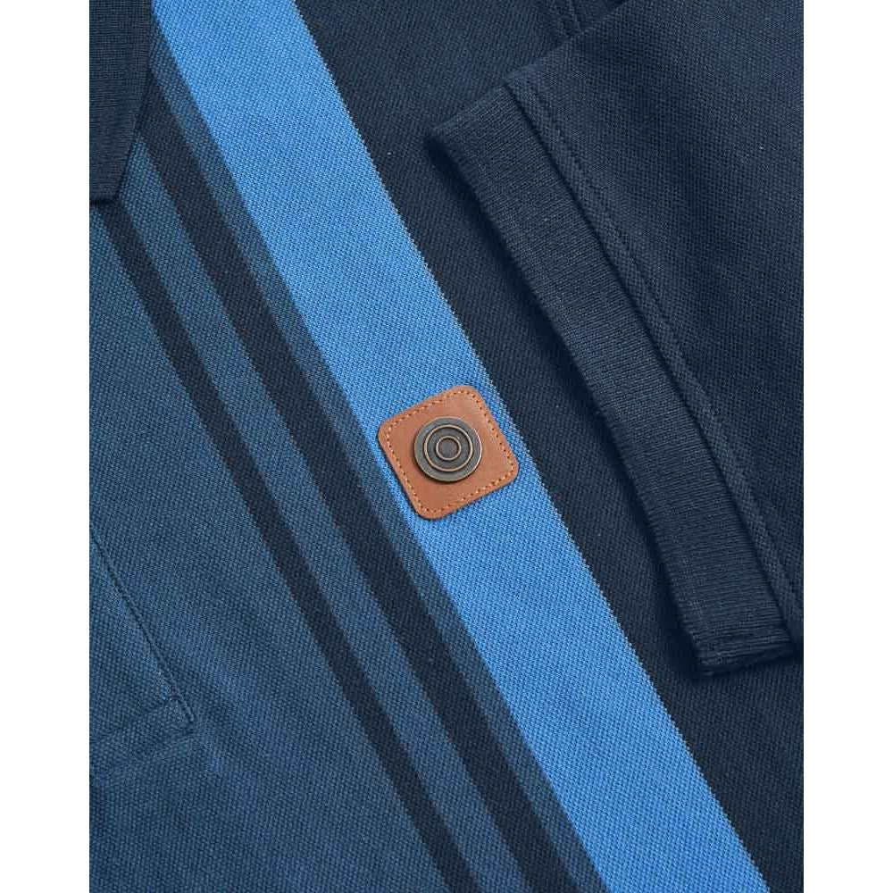 Navy-Moonlit Ocean - Pack Shot - Lambretta Mens SS25 Classic Polo Shirt