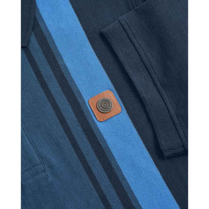 Navy-Moonlit Ocean - Pack Shot - Lambretta Mens SS25 Classic Polo Shirt