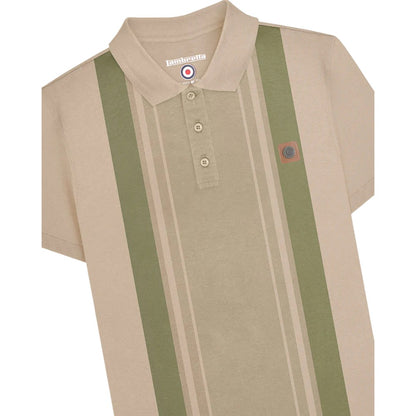 Stone - Side - Lambretta Mens SS25 Classic Polo Shirt