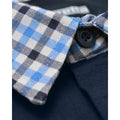 Navy - Lifestyle - Lambretta Mens SS25 Gingham Big & Tall Polo Shirt