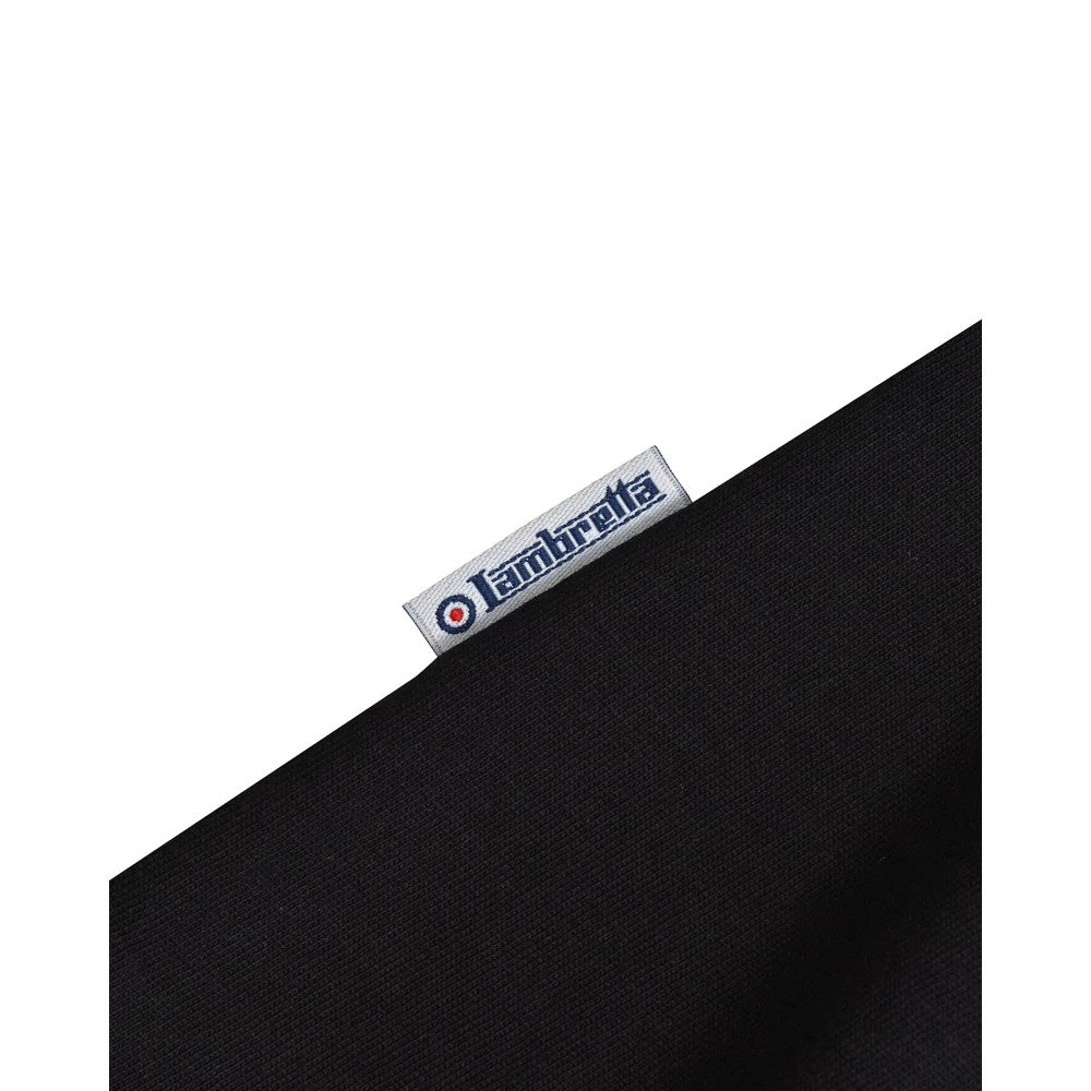 Black - Lifestyle - Lambretta Mens SS25 Gingham Polo Shirt