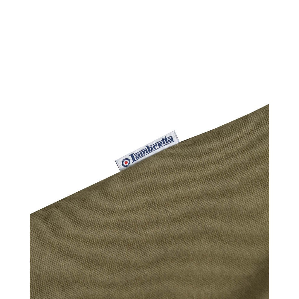 Khaki Green - Lifestyle - Lambretta Mens SS25 Gingham Polo Shirt