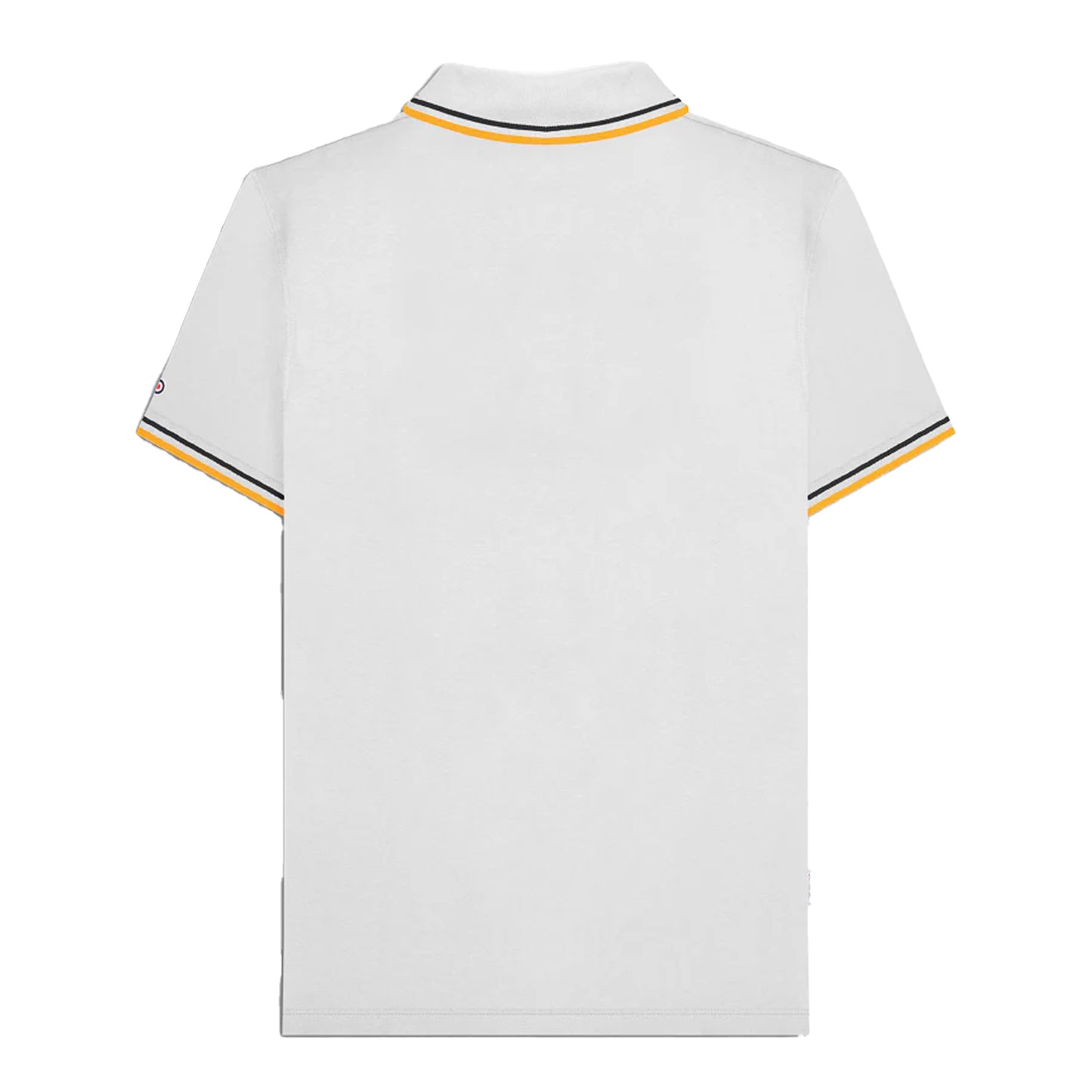 White-Black - Back - Lambretta Mens SS25 Twin Tip Polo Shirt