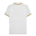 White-Black - Back - Lambretta Mens SS25 Twin Tip Polo Shirt