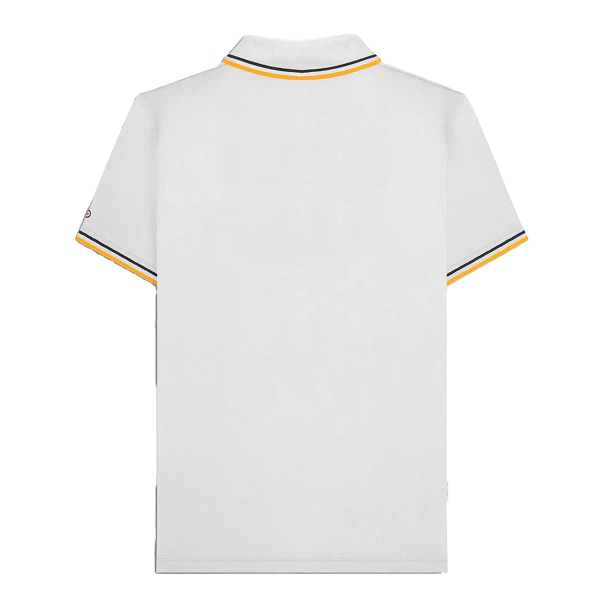 White-Black - Back - Lambretta Mens SS25 Twin Tip Polo Shirt