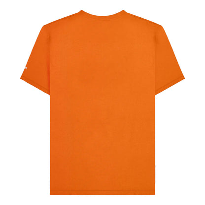 Orange - Back - Lambretta Mens SS25 Racing Stripe Big & Tall T-Shirt