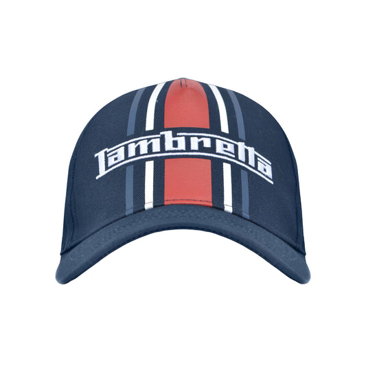 Navy - Front - Lambretta Stripe Cap
