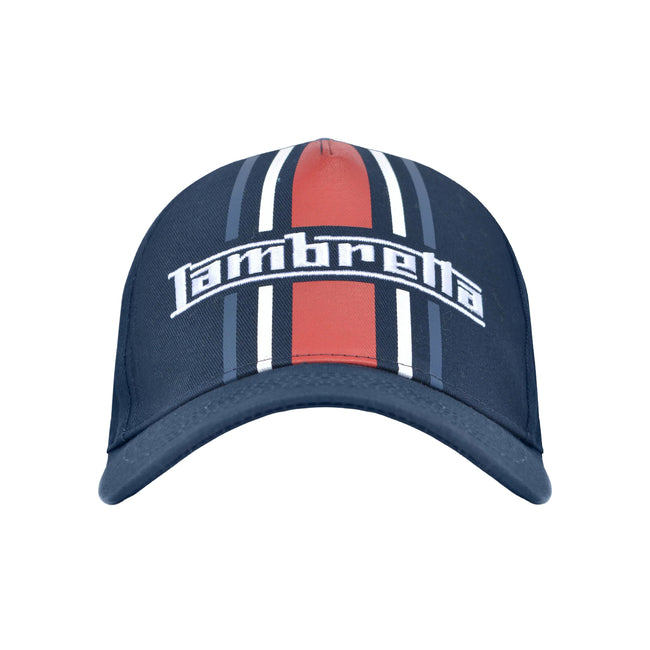 Navy - Front - Lambretta Stripe Cap