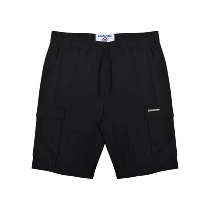 Black - Front - Lambretta Mens Utility SS25 Cargo Shorts