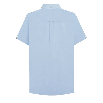 Sky Blue - Back - Lambretta Mens SS25 Oxford Shirt