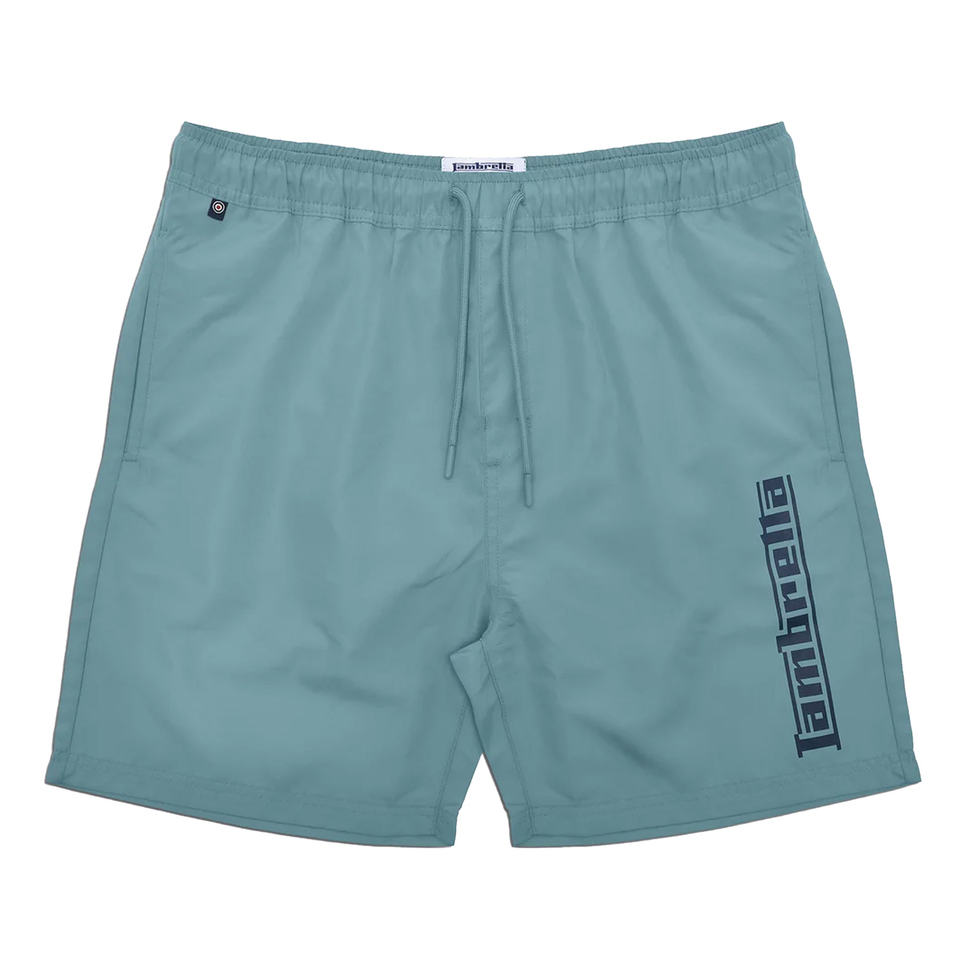 Smoke Blue - Front - Lambretta Mens SS25 Swim Shorts