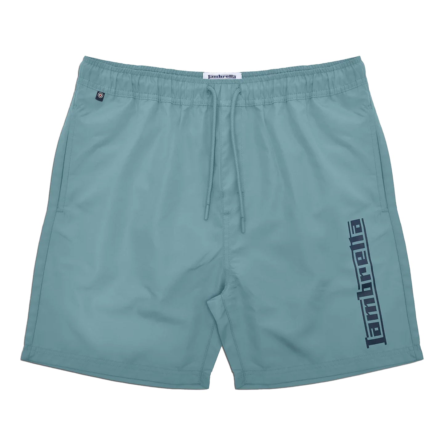 Smoke Blue - Front - Lambretta Mens SS25 Swim Shorts