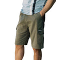 Khaki Green - Side - Lambretta Mens SS25 Cargo Shorts