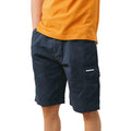 Navy - Side - Lambretta Mens SS25 Cargo Shorts