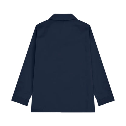 Navy - Back - Lambretta Mens Bergen Jacket