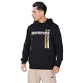 Black-Gold - Side - Lambretta Mens SS25 Racing Stripe Hoodie