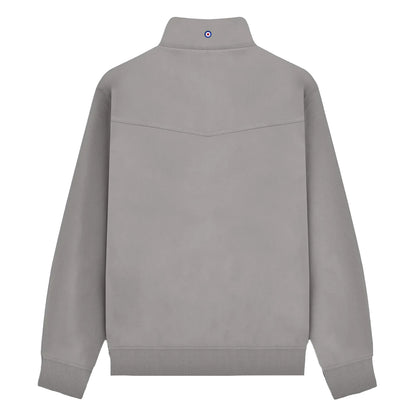 Dark Grey - Back - Lambretta Mens Shower Resistant Harrington Jacket