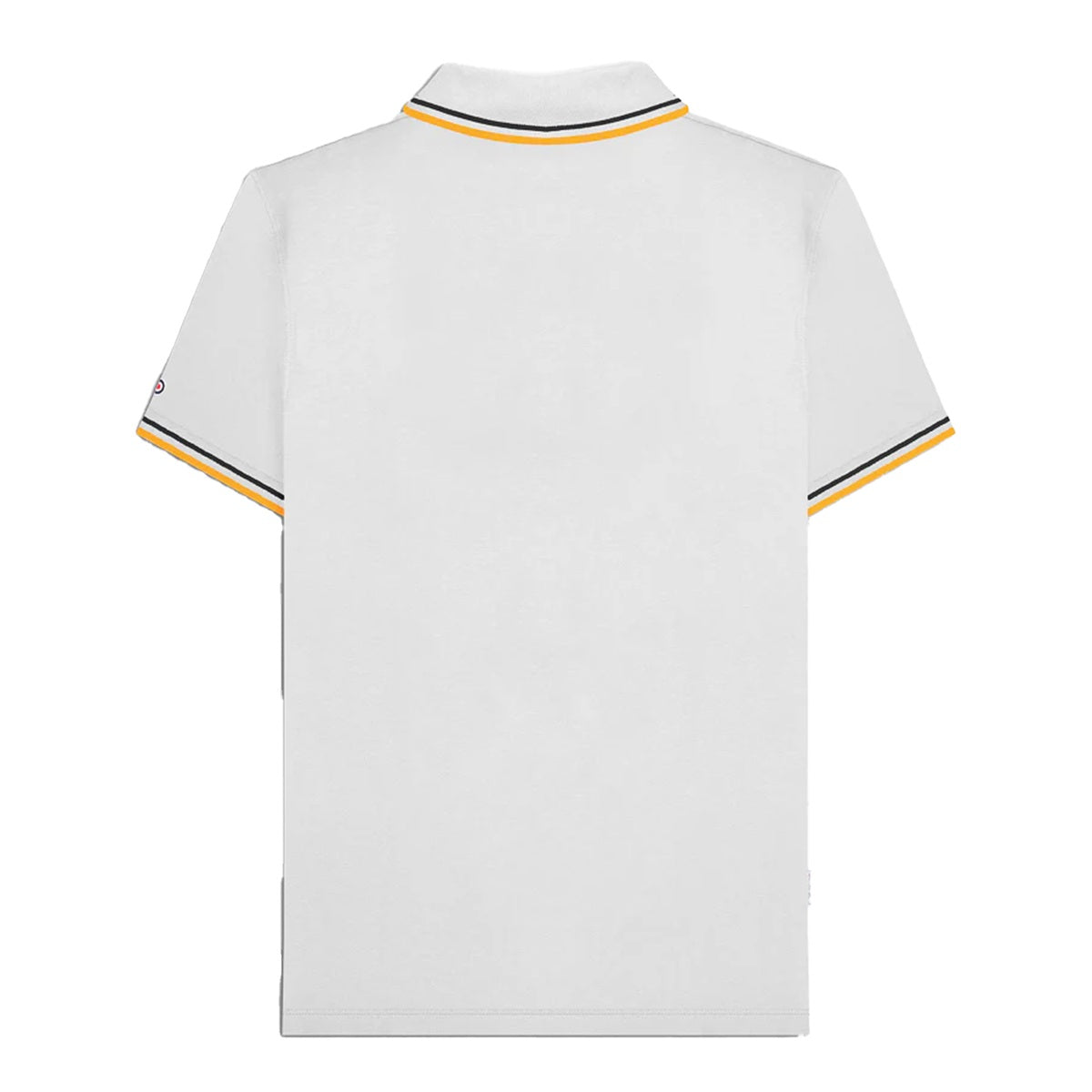 White-Black-Gold - Back - Lambretta Mens Twin Tip Polo Shirt