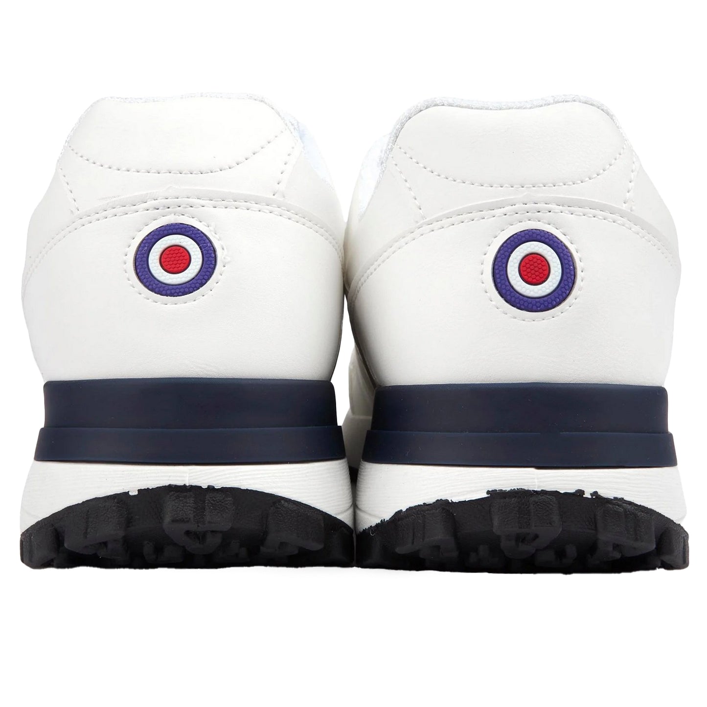 White-Beige - Back - Lambretta Unisex Adult Echo 2 Trainers