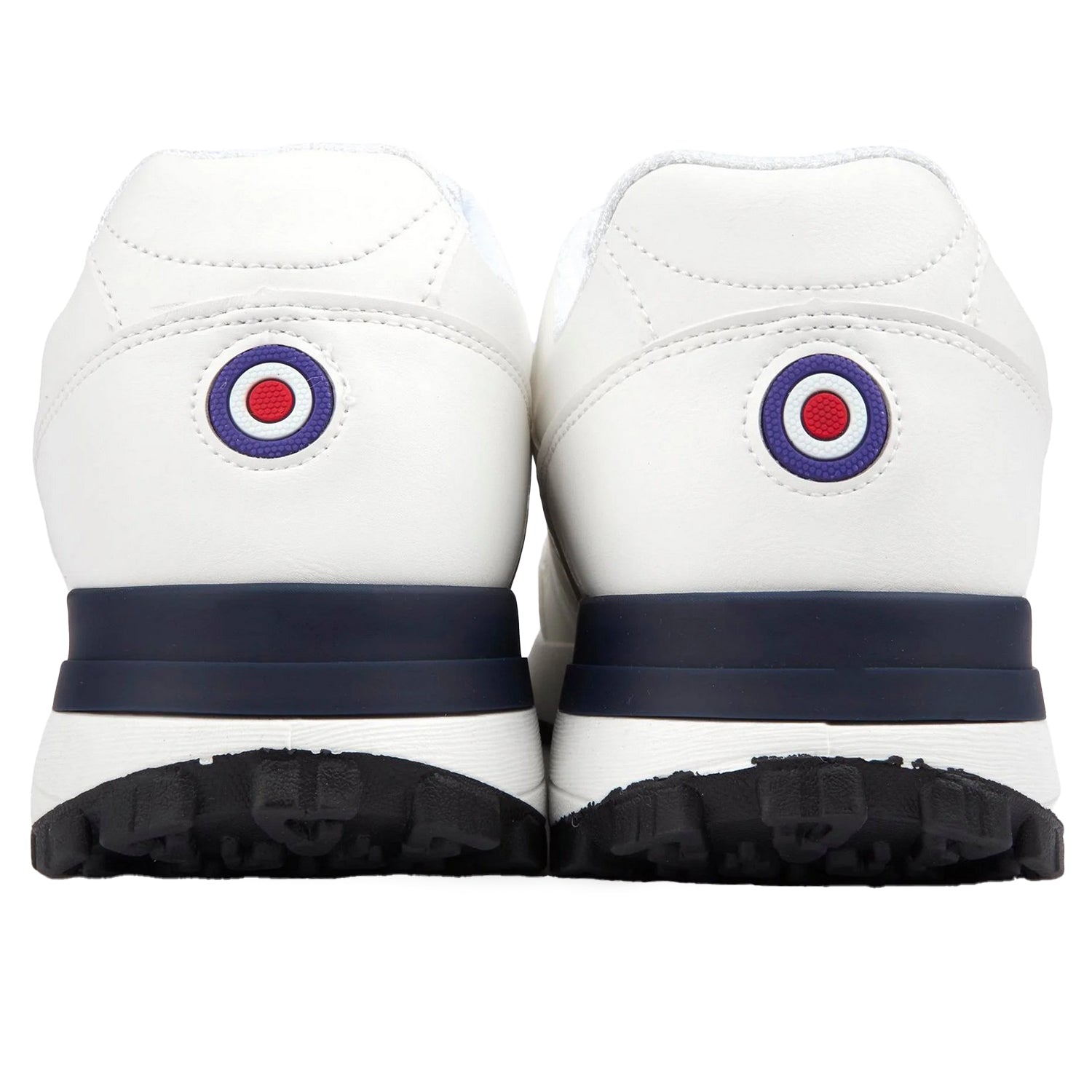 White-Beige - Back - Lambretta Unisex Adult Echo 2 Trainers