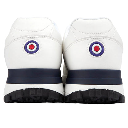 White-Beige - Back - Lambretta Unisex Adult Echo 2 Trainers