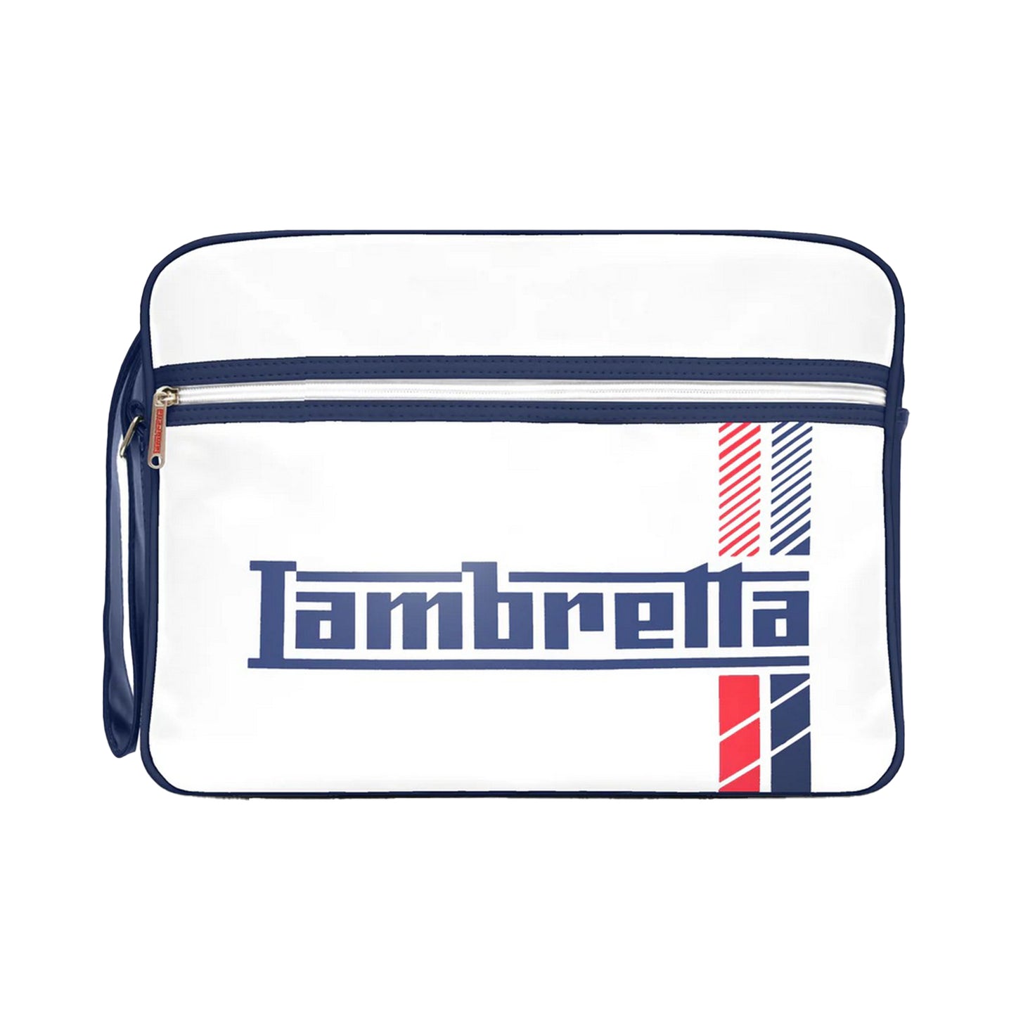 White - Front - Lambretta Racing Stripe Toiletry Bag