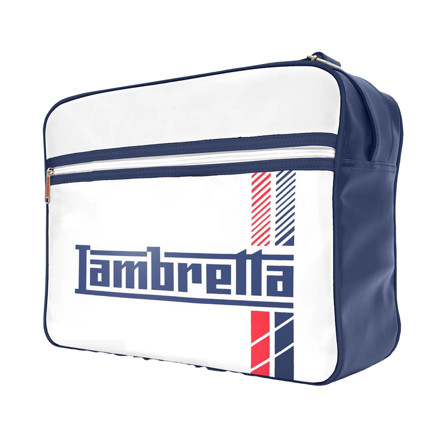 White - Back - Lambretta Racing Stripe Toiletry Bag