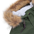 Khaki Green - Side - Lambretta Mens Sherpa Lined Parka