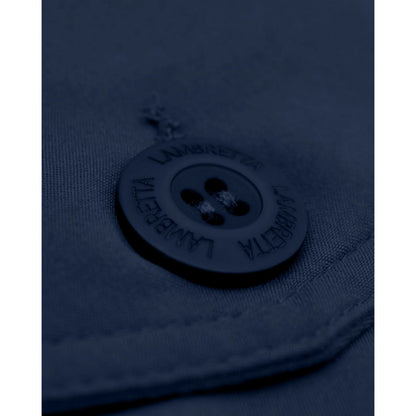 Navy - Pack Shot - Lambretta Mens Shower Resistant Harrington Jacket