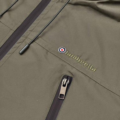 Khaki - Back - Lambretta Mens Terrace Jacket